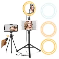 Joyroom JR-ZS233 LED Ring Light Tripod Stand & Vlogging Kit - 10.2