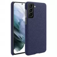 KSQ Cloth Coated Samsung Galaxy S22 5G Plastic Case - Blue