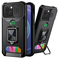 Multifunctional 4-in-1 iPhone 13 Hybrid Case - Black
