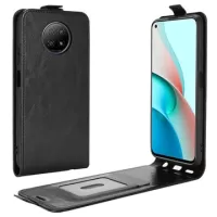 Xiaomi Redmi Note 9 5G Vertical Flip Case with Card Slot - Black