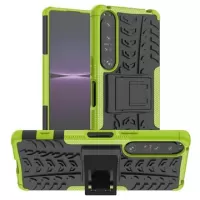 Anti-Slip Sony Xperia 1 IV Hybrid Case - Green / Black