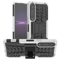 Anti-Slip Sony Xperia 1 IV Hybrid Case - White / Black