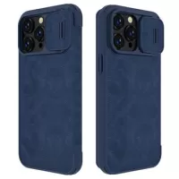Nillkin Qin Pro iPhone 14 Pro Max Flip Case - Blue