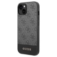 Guess 4G Stripe iPhone 14 Plus Hybrid Case - Grey