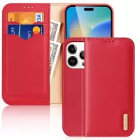 Dux Ducis Hivo iPhone 14 Pro Wallet Leather Case - Red