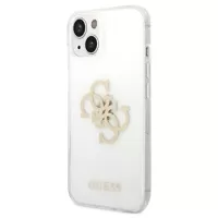 Guess Glitter 4G Big Logo iPhone 14 TPU Case - Transparent