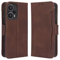 Xiaomi Redmi Note 12 Turbo/Poco F5 Cardholder Series Wallet Case - Brown