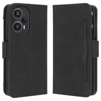 Xiaomi Redmi Note 12 Turbo/Poco F5 Cardholder Series Wallet Case - Black