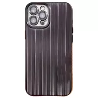 iPhone 12 Pro Brushed TPU Case with Camera Lens Protector - Black