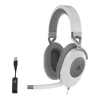 CORSAIR Gaming HS65 SURROUND Kabling Headset - Hvid