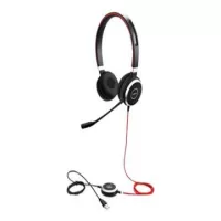 Jabra Evolve 40 UC Stereo Cabling Headset - Black