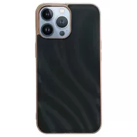 Abstract Series iPhone 14 Pro TPU Coated Case - Black