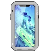 iPhone X / iPhone XS Love Mei Powerful Shockproof Case - Silver
