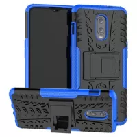 Anti-Slip OnePlus 6T Hybrid Case with Stand - Blue / Black
