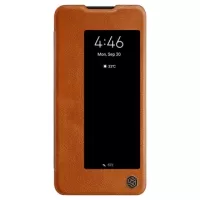Nillkin Qin Smart View Huawei Mate 30 Flip Case - Brown