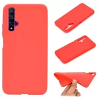 Huawei Nova 5T, Honor 20/20S Silicone Case - Flexible and Matte - Red