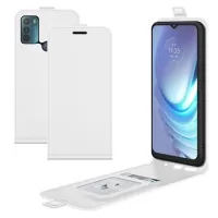 Motorola Moto G50 Vertical Flip Case with Card Slot - White