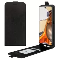 Xiaomi 11T/11T Pro Vertical Flip Case with Card Holder - Black