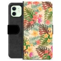 iPhone 12 Premium Wallet Case - Pink Flowers