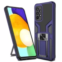 Samsung Galaxy A52 5G, Galaxy A52s Hybrid Case with Metal Kickstand - Purple