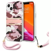 Guess Camo Strap Collection iPhone 13 Case - Pink
