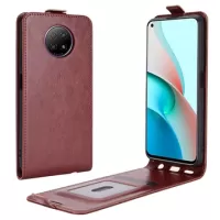 Xiaomi Redmi Note 9 5G Vertical Flip Case with Card Slot - Brown