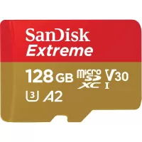 SanDisk Extreme MicroSDXC 160MBs UHSI Card with adapter 128GB