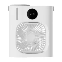 Xiaoda Feiyue Smart Desktop Cooling Fan, 3 Gears Wind, Atomized Water, 900ml Water Tank, Timing Function, LED Display, Night Light, Low Noise, USB Charging