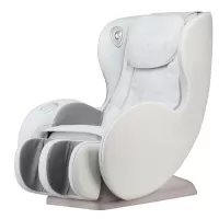 PU Leather Heated Massage Chair with Bluetooth Speaker and USB Port for Living Room, Bedroom, Home Theater, Office - Beige