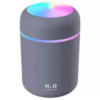Creative 300ML Dazzle Cup Air Humidifier USB Color Cycling Table Top Home Car Air Humidifier - Grey