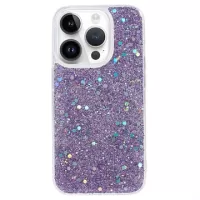 iPhone 15 Pro Max Glitter Flakes TPU Case - Purple