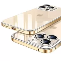 Luphie Anti-scratch iPhone 14 Pro Hybrid Case - Gold