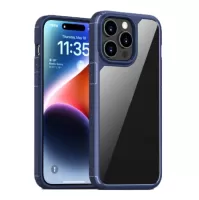For iPhone 15 Pro Max iPAKY YJ Series Transparent PC+TPU Phone Case(Blue)