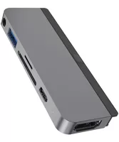HD319B-GRY Targus HyperDrive - USB 3.2 Gen 1 (3.1 Gen 1) Type-C - 60 W - Grey - MicroSD (TransFlash) - SD - 4K Ultra HD - 60 Hz
