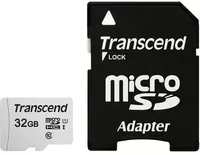 TS32GUSD300S-A Transcend microSD Card SDHC 300S 32GB with Adapter - 32 GB - MicroSDHC - Class 10 - NAND - 95 MB/s - 25 MB/s
