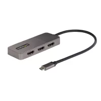 MST14CD123HD StarTech.com 3-Port USB-C MST Hub - USB Type-C to 3x HDMI Multi-Monitor Adapter for Laptop - Triple HDMI up to 4K 60Hz with DP 1.4 Alt Mode & DSC - HDR - 1ft (30cm) Cable - Windows Only