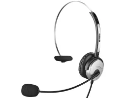 326-14 Sandberg USB Mono Headset Saver Wired Head-band Office/Call center USB Type-A Black, Silver