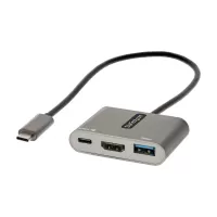 CDP2HDUACP2 StarTech.com USB C Multiport Adapter, USB-C to HDMI 4K Video, 100W PD Pass-Through, USB 3.0 Hub 5Gbps (1xType-C/1xA), USB-C Mini Dock, USB-C Travel Dock, Portable Laptop Docking Station
