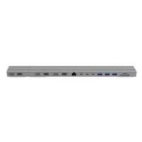 HD156-GL Targus HyperDrive 4K 2 x USB 3.2 Gen 2 (3.1 Gen 2) Type-C Silver