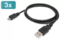 AK-870900-010-S DIGITUS USB 2.0 charger cable set, type A - micro B