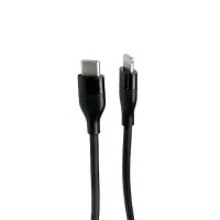 V7USBCLGT-1M V7 USB cable USB 2.0 USB C Lightning Black