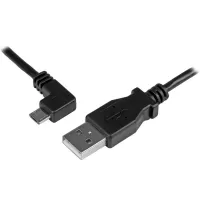 USBAUB1MLA StarTech.com Micro-USB Charge-and-Sync Cable M/M - Left-Angle Micro-USB - 30/24 AWG - 1 m (3 ft.)