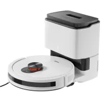 Xiaomi ROIDMI EVE CC Robot Vacuum Cleaner Automatic Dust Collection 2-in-1 Vacuuming Mopping 3800Pa Powerful Suction LDS Laser Navigation 3200mAh Battery 180Mins Runtime 290ML Water Tank 260ML Dust Box APP Control - White
