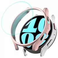 Enkay Samsung Galaxy Watch6 Case with Tempered Glass - 44mm - Rose Gold