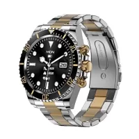 AW12 1.28-inch IPS Full-touch Screen Stainless Steel Smart Watch