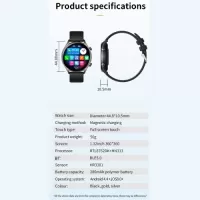 KT60 1.32-inch IPS Full-Touch Screen Smart Watch