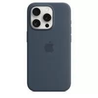iPhone 15 Pro Max Apple Silicone Case with MagSafe MT1P3ZM/A - Storm Blue