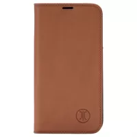 iPhone 15 JT Berlin BookCase Tegel Flip Leather Case - Cognac