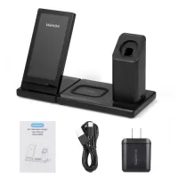 MANKIW Wireless Charger 3 in 1 15W Fast Wireless Charging Station