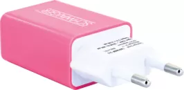 Schwaiger LAD300P 511 mobile device charger Pink, White Indoor